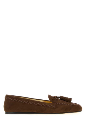 Brown suede loafers PRADA (1D381OF005008)