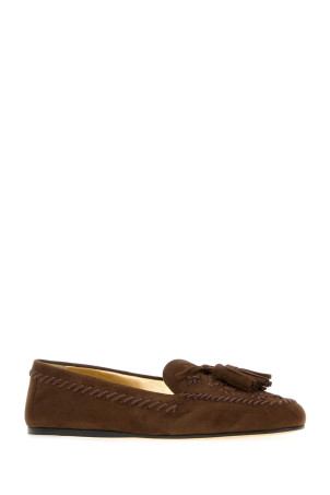 Brown suede loafers PRADA (1D381OF005008)