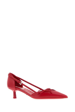 Red leather pumps PRADA (1I442OFB045011)