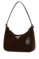 Коричневая замшевая сумка через плечо Prada Re-Edition 2005 PRADA (1N204W2G64)