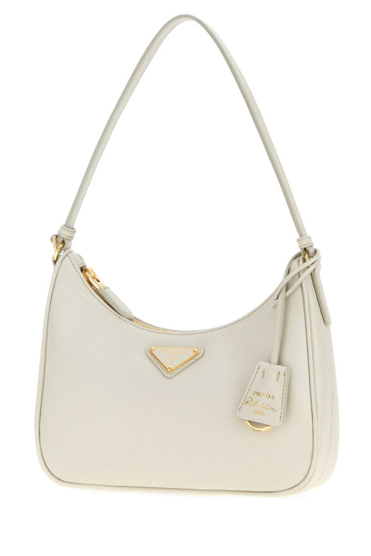 Кожаная сумка через плечо Prada Re-Edition 2005 цвета «мел» (PRADA, 1N204WNZV)