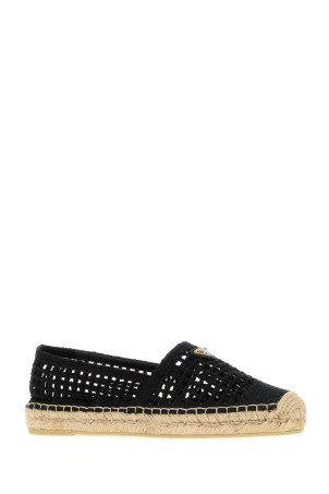 Black crochet espadrilles Black PRADA (1S388OF0202F46)