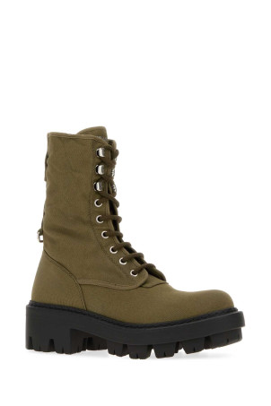 Olive green canvas boots PRADA (1U476OF055010)
