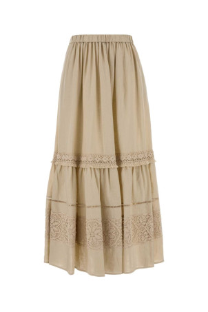 Бежева лляна спідниця Pallore, чорна, WEEKEND (2615101023600) WEEKEND MAX MARA