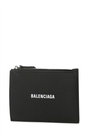 Black leather card holder Black BALENCIAGA (6405351IZI3)