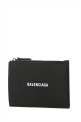 Чорний шкіряний картхолдер Black BALENCIAGA (6405351IZI3)