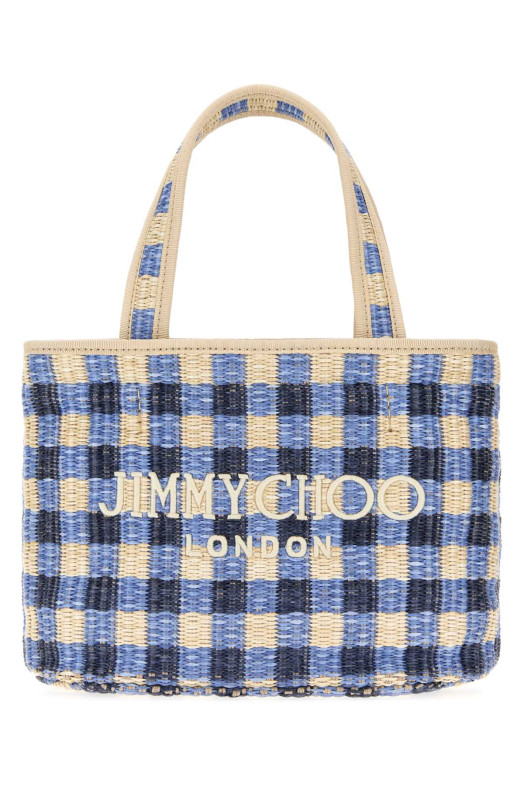 Мини-сумочка для пляжа из рафии с вышивкой JIMMY CHOO (BEACHTOTEEWMINIHEE)