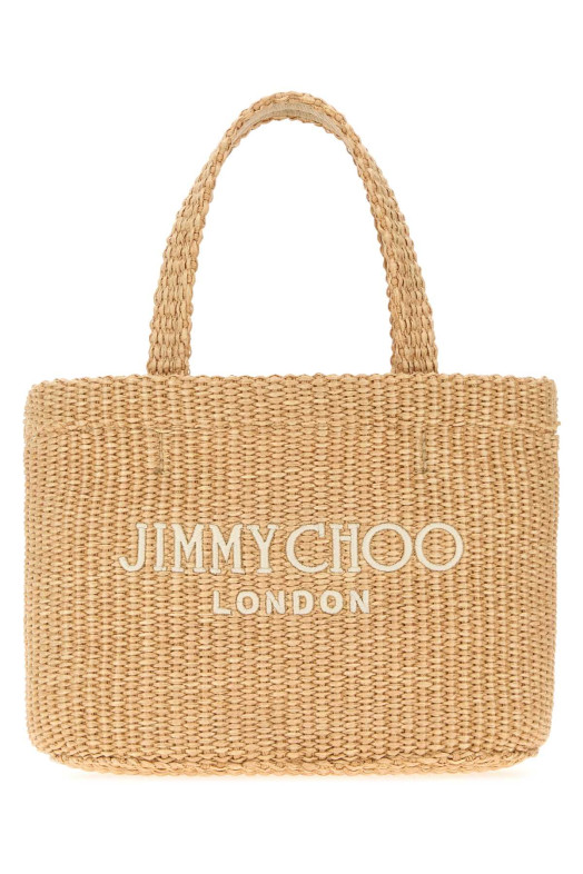 Мини-сумка из рафии для пляжа JIMMY CHOO (BEACHTOTEEWMINIJYN)