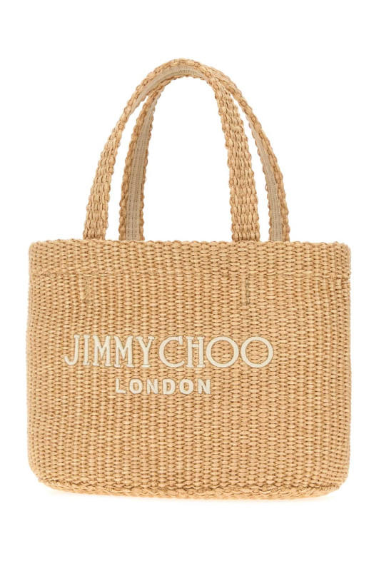 Мини-сумка из рафии для пляжа JIMMY CHOO (BEACHTOTEEWMINIJYN)