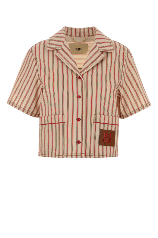 Embroidered denim shirt FENDI (FLF862AOHT)