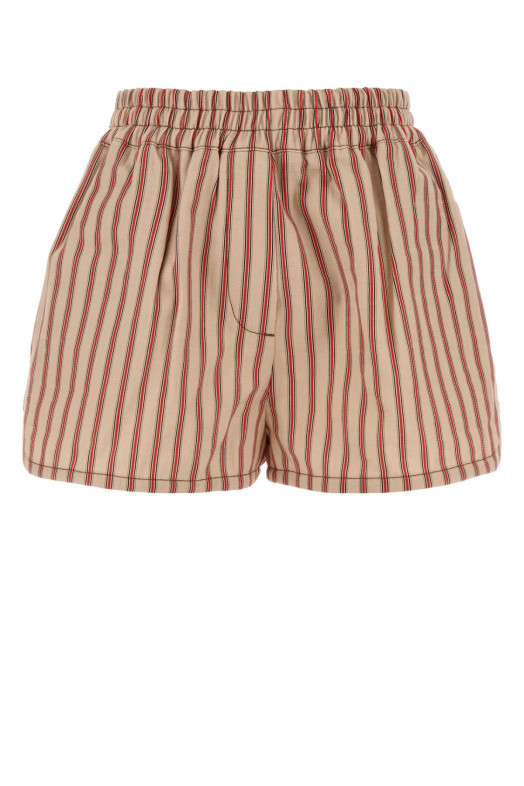 Embroidered denim shorts FENDI (FLP897AOHT)