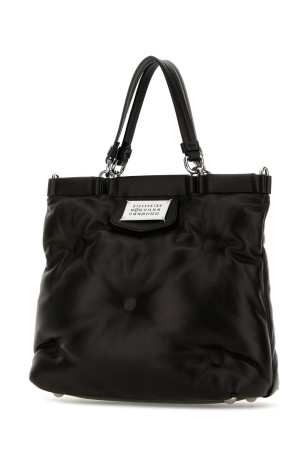 Невелика сумка для покупок Glam Slam з чорної шкіри наппа від MAISON MARGIELA (S56WD0133P4300)