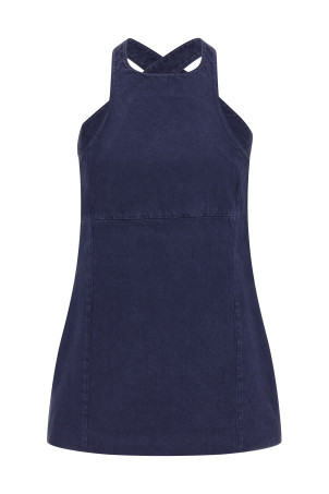 Робоча сукня синього кольору MIU MIU MF6345SOOO19JYF0021