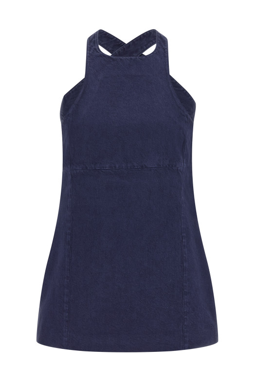 Рабочая одежда, синее платье MIU MIU MF6345SOOO19JYF0021