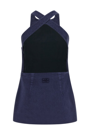 Робоча сукня синього кольору MIU MIU MF6345SOOO19JYF0021