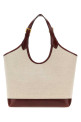 Большая холщовая сумка для покупок Rivière цвета капучино от VERSACE (10243231A17864)