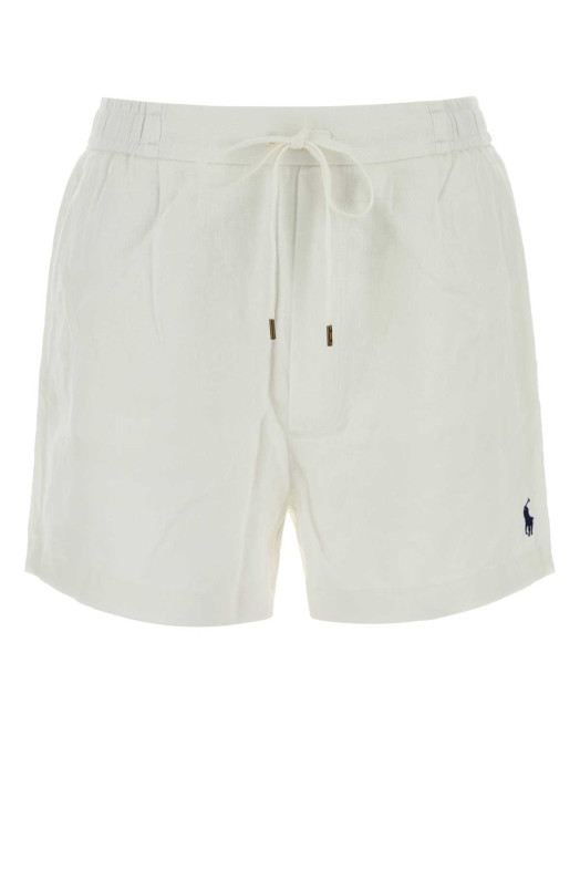 White linen bermuda shorts POLO RALPH LAUREN (211A12950)