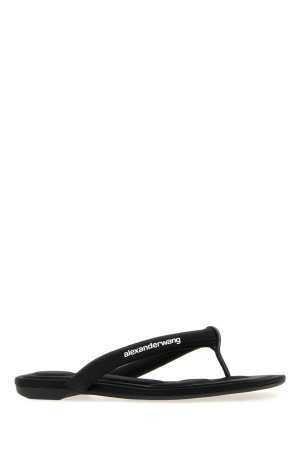 Чорні тканинні шльопанці-стрінги Jenna від ALEXANDER WANG (30226S021)