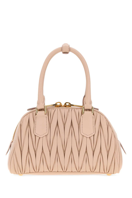 Pink nappa leather Arcadie handbag MIU MIU (5BB191VOLOAN88)