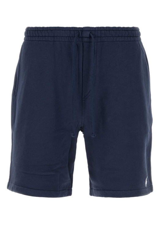 Navy blue cotton blend bermuda shorts POLO RALPH LAUREN (710A12486)