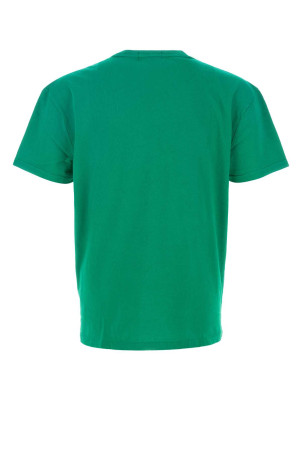 Бавовняна футболка травяно-зеленого кольору Blue POLO RALPH LAUREN (710B14574)