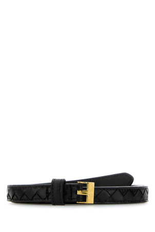 Черный ремень из кожи наппа BOTTEGA VENETA (805803V4R01)