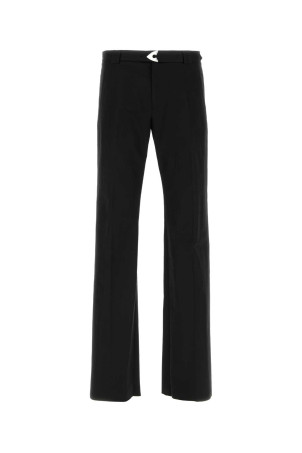 Black cotton blend pant Black ALEXANDER MCQUEEN (809140QSAA9)