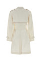 Тренч BURBERRY из хлопка цвета слоновой кости, модель Belgravia (8120673)