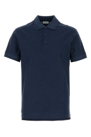 Темно-синя сорочка-поло з піке від BURBERRY (8126926)