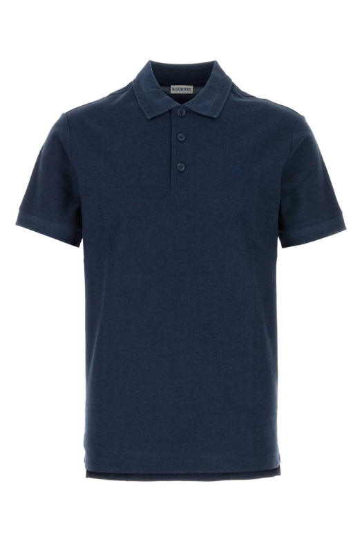 Темно-синяя рубашка-поло из пике BURBERRY (8126926)