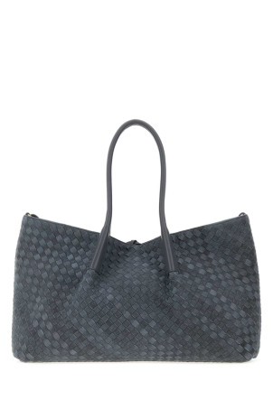 Air Force blue suede large Pinacoteca shopping bag BOTTEGA VENETA (817166V6LE1)