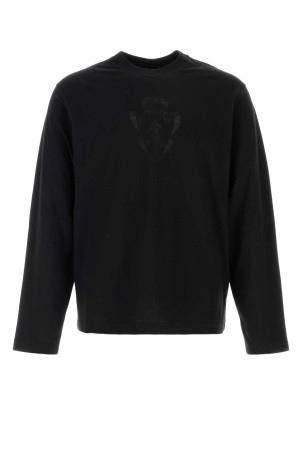 Чорна футболка з бавовняної суміші, GUCCI (870518XJHTY)