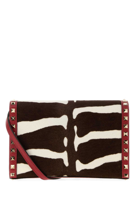 Printed calf hair Rockstud crossbody bag VALENTINO GARAVANI (8W0B0R43AWT)