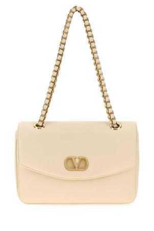 Шкіряна сумка через плече Djuna кольору слонової кістки VALENTINO GARAVANI (8W0B0T57AIR)