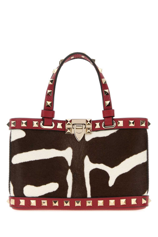 Printed calf hair Rockstud handbag VALENTINO GARAVANI (8W0P0AT0AWT)