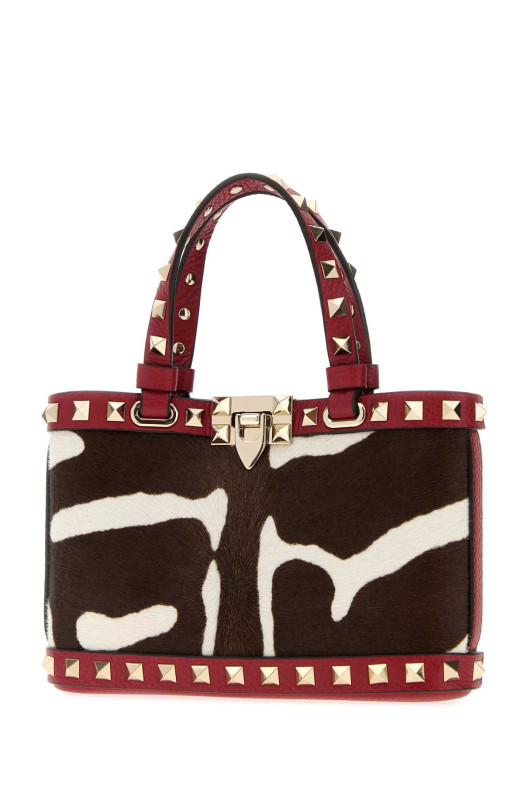 Printed calf hair Rockstud handbag VALENTINO GARAVANI (8W0P0AT0AWT)