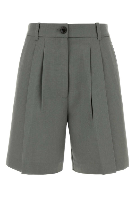 Grey twill Brice shorts ANINE BING (A0312017)