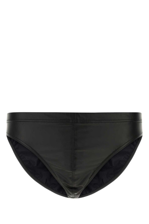 Плавки из черной искусственной кожи TOM FORD (BSS007FMN081)