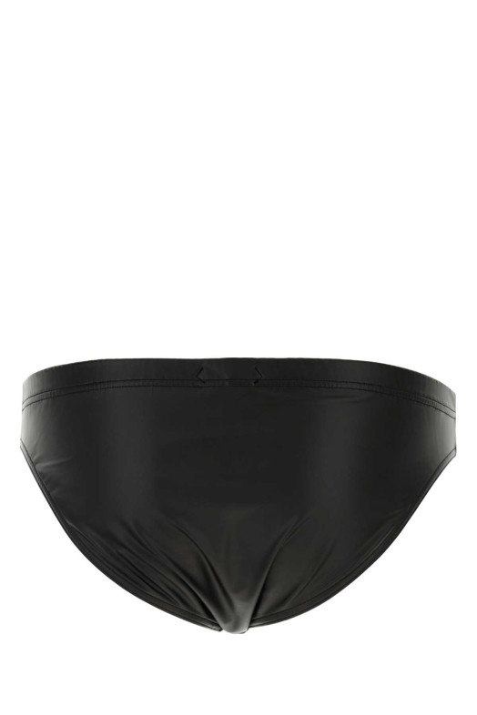 Плавки из черной искусственной кожи TOM FORD (BSS007FMN081)