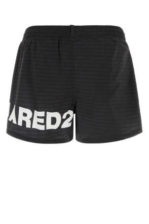 Шорти для плавання з принтом із поліестеру, зелені, DSQUARED (D7B5C6600) DSQUARED2