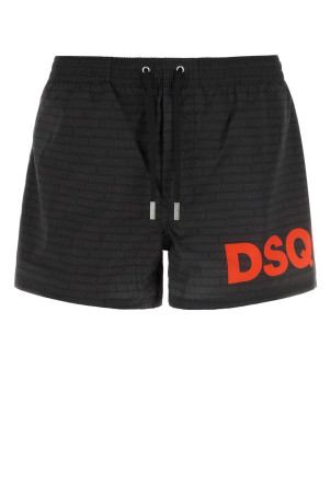 Шорти для плавання з принтом із поліестеру DSQUARED (D7B5C6600) DSQUARED2