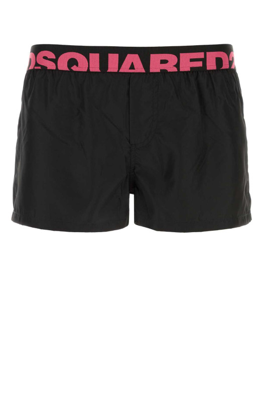 Черные плавательные шорты из полиэстера DSQUARED (D7B766560) DSQUARED2