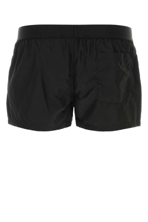 Чорні поліестерові плавальні шорти DSQUARED (D7B766560) DSQUARED2