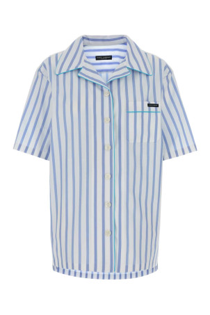 Сорочка з вишивкою з попліну DOLCE & GABBANA (F5U31TFR52W) DOLCE & GABBANA