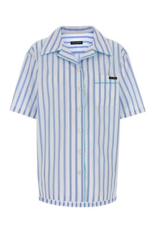 Рубашка из поплина с вышивкой DOLCE & GABBANA (F5U31TFR52W) DOLCE & GABBANA