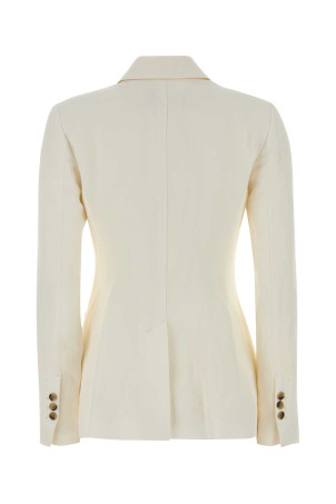 Блейзер з джерсі кольору слонової кістки від AMI (FBV766VI0052) AMI PARIS