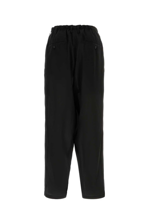 Black crepe pant Black YOHJI YAMAMOTO (HKP46441)