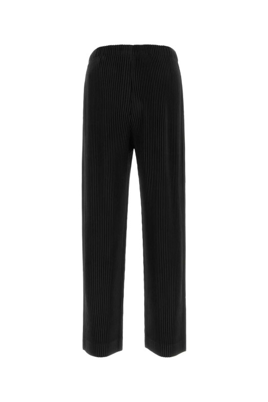 Black polyester pant HOMME PLISSE' ISSEY MIYAKE (HP66JF172)