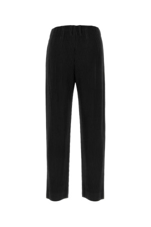 Чорні поліестерові штани для чоловіків PLISSE' ISSEY MIYAKE (HP66JF550) HOMME PLISSE' ISSEY MIYAKE
