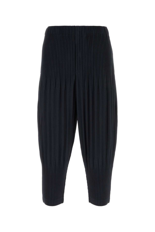 Мужские брюки из полиэстера цвета «миднайт блю» с плиссировкой ISSEY MIYAKE (HP66JF553) HOMME PLISSE' ISSEY MIYAKE